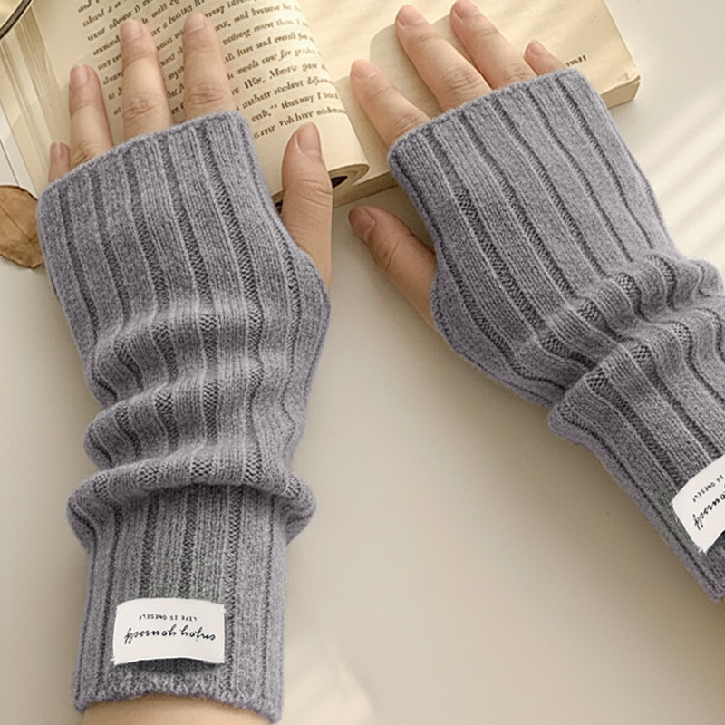 겨울용 손가락이 드러나는 니트 장갑, 여성용, 야외 스 - Wool Glove Lined 리뷰 및 가격