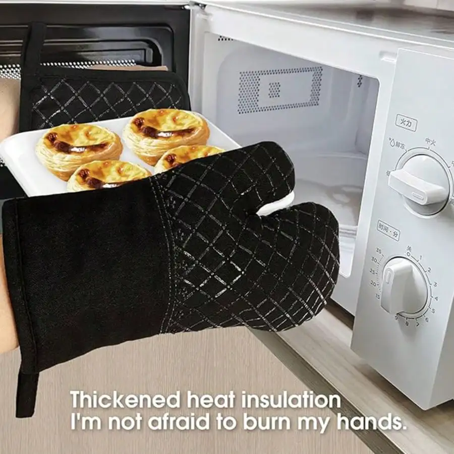 실리콘 주방용 전자레인지 장갑 4개 세트, 고온에 강한 - Heat Resistant Glove 리뷰 및 가격