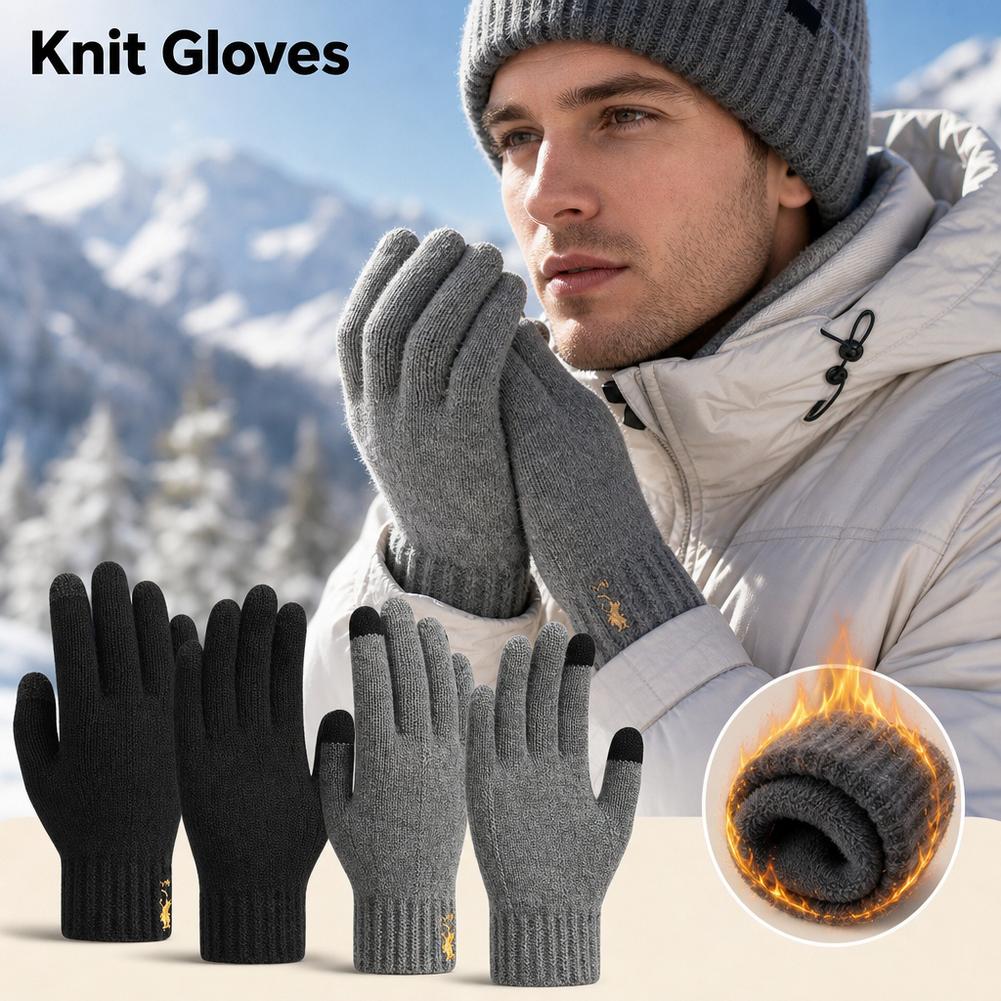 겨울용 니트 장갑, 터치스크린 기능, 플리스 안감, 보 - Wool Glove Lined 리뷰 및 가격