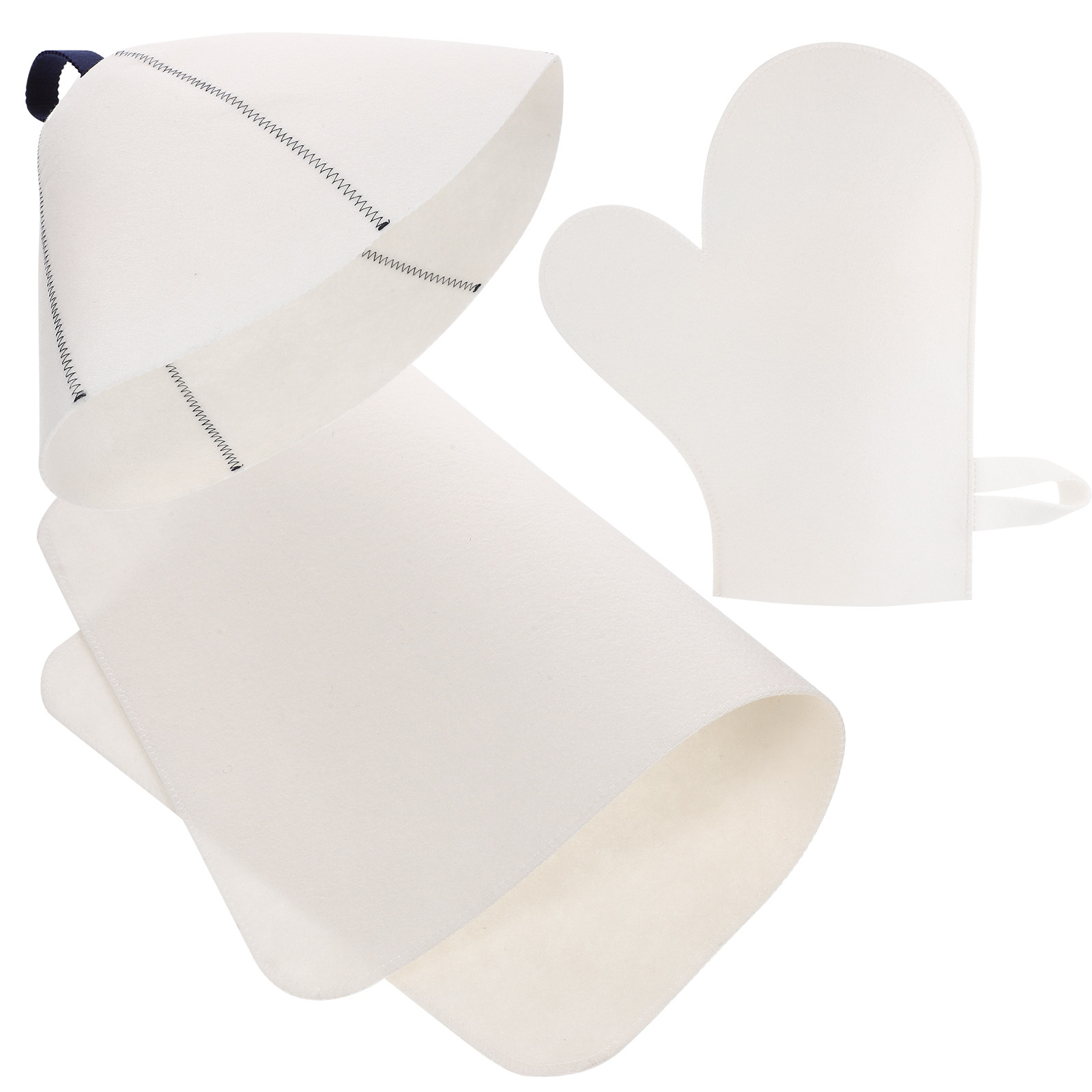 여성을 위한 펠트 소재의 사우나 모자, 장갑, 매트 세 - Heat Resistant Glove 리뷰 및 가격