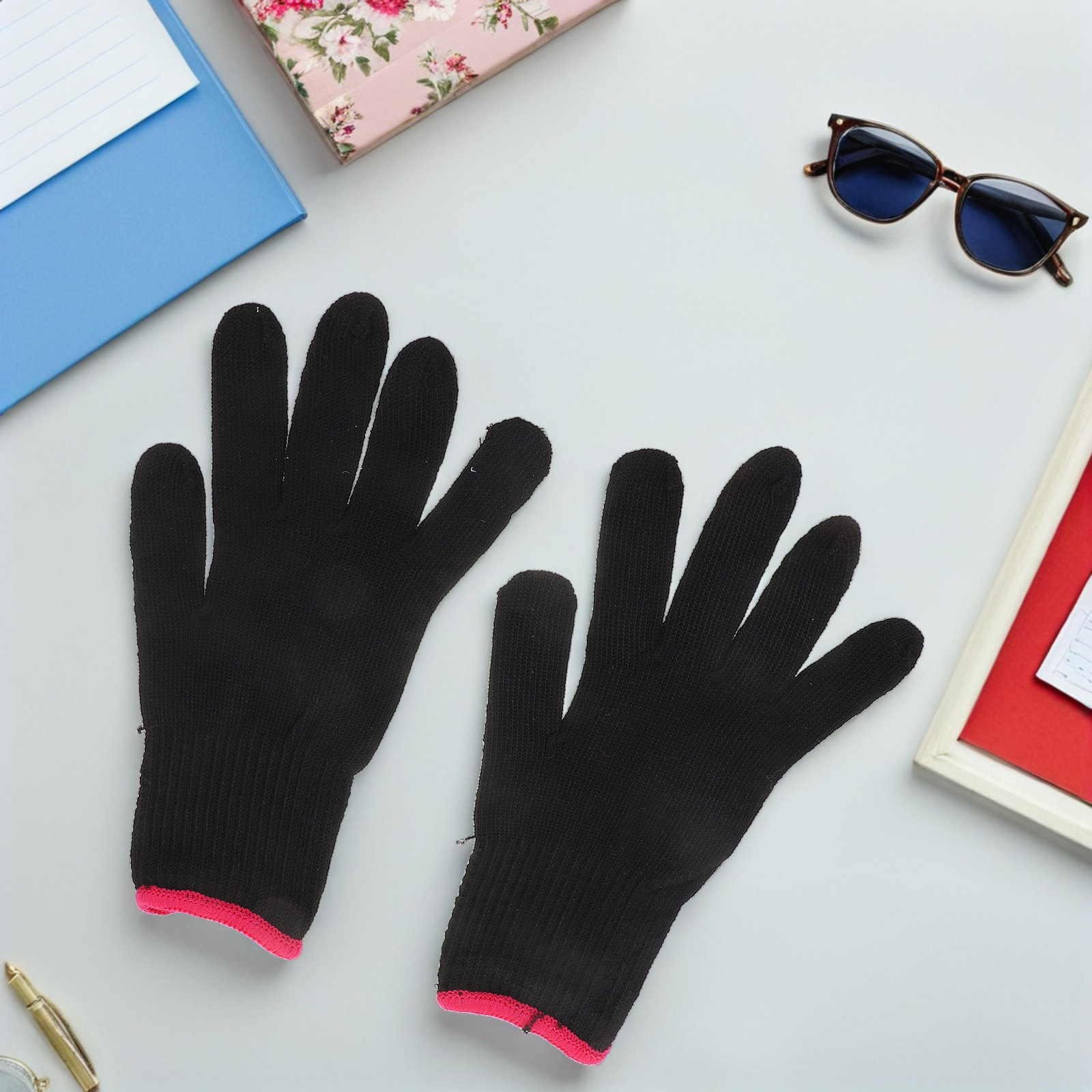 헤어 스타일링용 내열성 장갑 6개 세트, 탄성 소재,  - Heat Resistant Glove 리뷰 및 가격